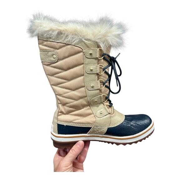 Sorel Tofino II Canvas Curry Fawn Women Tall Snow Boot Waterproof Size 7.5‎ - Picture 3 of 14